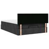 vidaXL Ottoman-Bett mit Matratze Schwarz 140x190 cm Stoff