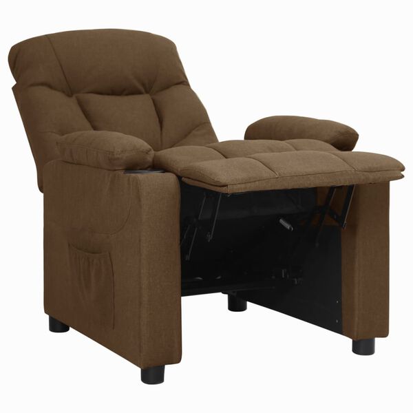 vidaXL Relaxsessel Braun Stoff