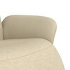 vidaXL Relaxsessel mit Fu&szlig;teil Creme Stoff