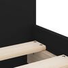 vidaXL Bett mit Schubladen Schwarz 75x190 cm