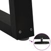 vidaXL Couchtischbeine V-Form 2 St&uuml;ck Schwarz 70x(42-43,3) cm Stahl