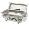 vidaXL Chafing Dish Set 2-tlg. Edelstahl