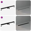 vidaXL 2 in 1 Duschabfluss Schwarz 100 cm Edelstahl 304