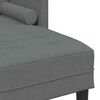vidaXL Sofa Set mit Kissen 2 pcs Dunkelgrau Polyester