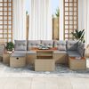 vidaXL Garten-Sofa-Set 8 pcs Beige Poly-Rattan