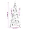 vidaXL Weihnachtsbaum mit 80 LEDs Natur 150 cm Massives Eschenholz