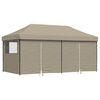 vidaXL Party-Zelt Taupe 292 x 580 x 315 cm Oxford-Stoff