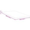 vidaXL Kokosnuss Topper Wei&szlig; 100 x 200 cm Jacquard-Stoff