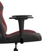 vidaXL Gaming-Stuhl Schwarz und Weinrot Kunstleder