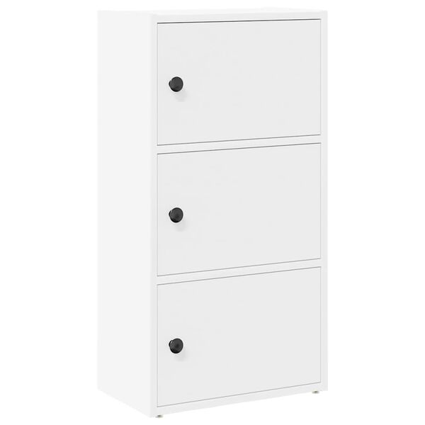 vidaXL B&uuml;cherregal Wei&szlig; 40x24x77 cm Holzwerkstoff