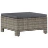 vidaXL 8-tlg. Garten-Lounge-Set mit Kissen Grau Poly Rattan