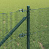 vidaXL Zaunpfosten Gr&uuml;n 25 x 0,8 m (12 x 12 mm Mesh) Stahl und PVC