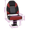 vidaXL Bootssitze mit Podest 2 Stk. 360&deg; Drehbar
