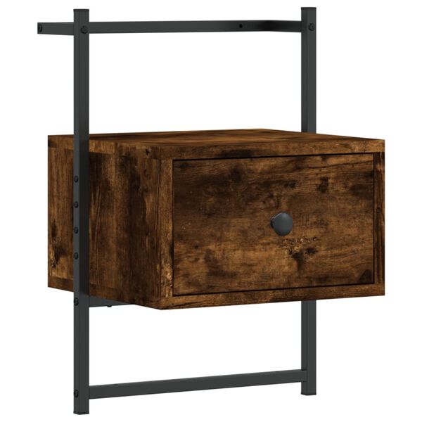 vidaXL Wand-Nachttisch R&auml;uchereiche 35x30x51 cm Holzwerkstoff