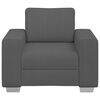vidaXL Sessel Dunkelgrau 100x77x82 cm Cordstoff