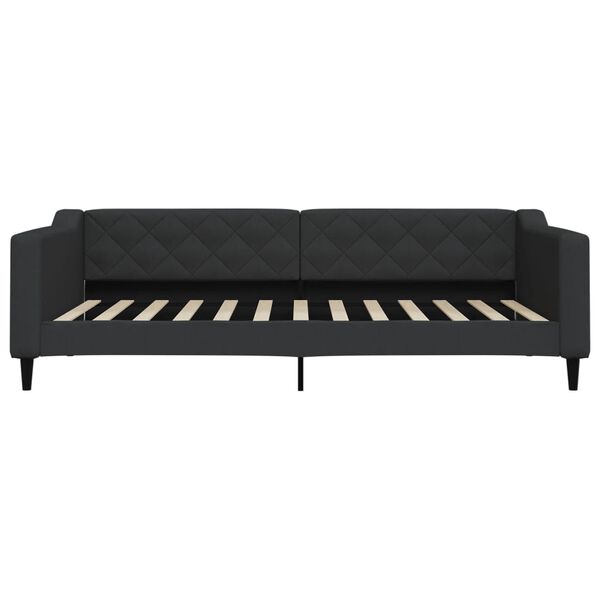 vidaXL Tagesbett Schwarz 100x200 cm Stoff