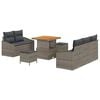 vidaXL Garten-Sofa-Set 8 Stk. 7-Sitzanzahl Grau