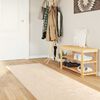 vidaXL Teppich Druck Creme 250 x 80 cm Polyester und PVC