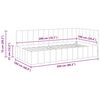 vidaXL Eckbettgestell mit Kopfteil Creme 100 cm x 200 cm Samt