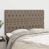 vidaXL Kopfteil Taupe 160x7x118/128 cm Stoff