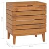 vidaXL W&auml;schekorb 40&times;30&times;45 cm Teak Massivholz