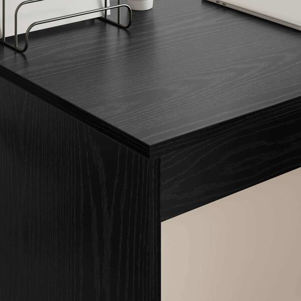 vidaXL Schreibtisch Schwarz Eichen-Optik 109 x 50 x 78 cm