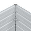 vidaXL Garten-Hochbeet 100x100x77 cm Verzinkter Stahl Silber