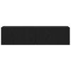 vidaXL TV-Schrank Schwarz Eichen-Optik 120x30x30,5 cm Holzwerkstoff
