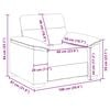 vidaXL Sessel Cappuccino-Braun 100x81x84 cm Kunstleder