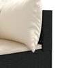vidaXL 10-tlg. Garten-Lounge-Set mit Kissen Schwarz Poly Rattan