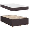 vidaXL Bettrahmen mit Matratze Dunkelbraun 120 x 200 cm Stoff