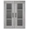 vidaXL Highboard Grau Sonoma 69,5x34x180 cm Holzwerkstoff