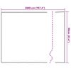 vidaXL Fensterfolien 4 Stk. Matt Blumenmuster PVC
