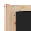 vidaXL Kopfteil Sonstiges Braun und Schwarz 140 cm Massivholz Kiefer