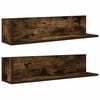 vidaXL Wandregale 2 Stk. R&auml;uchereiche 75x16,5x16,5 cm Holzwerkstoff