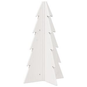 vidaXL Weihnachtsbaum Holz zum Schm&uuml;cken 69,5 cm Massivholz Kiefer
