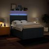 vidaXL Boxspringbett mit Matratze Blau 160x200 cm Stoff
