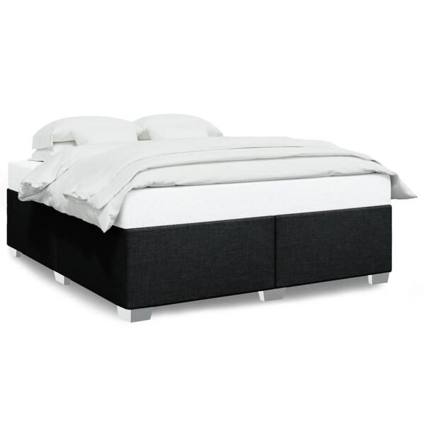 vidaXL Bettgestell ohne Matratze Schwarz 180x200 cm Stoff