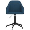 vidaXL Esszimmerst&uuml;hle 2 Stk. Drehbar Blau Samt