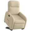 vidaXL Relaxsessel mit Aufstehhilfe Creme Stoff