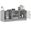 vidaXL TV-Schrank mit Glast&uuml;ren Grau Sonoma 102x37x42 cm