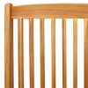 vidaXL Klappstuhl mit Kissen 2 pcs Braun Massivholz Akazie