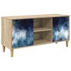 vidaXL TV-Schrank RAALTE 102 x 33 x 50 cm Sonoma Holzwerkstoff
