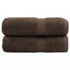 vidaXL Premium G&auml;stet&uuml;cher SOLUND 2 Stk. Braun 30x50 cm 600 g/m&sup2;