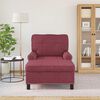 vidaXL Lounge-Liege mit Kissen Weinrot 91 x 157 x 91 cm Stoff