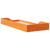 vidaXL Bettrahmen Wachsbraun 80 x 220 cm Massives Kiefernholz
