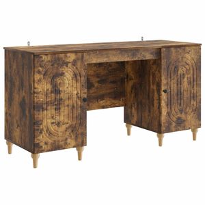 vidaXL Schreibtisch R&auml;uchereiche 142,5 x 50 x 75 cm Holzwerkstoff
