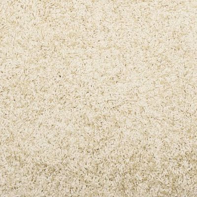 vidaXL Teppich Shaggy Hochflor Modern Golden Ø 200 cm