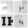vidaXL 11-tlg. K&uuml;chenschrank-Set Lucca Wei&szlig; Holzwerkstoff