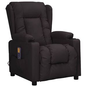 vidaXL Massagesessel Schwarz Kunstleder